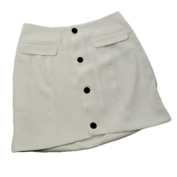 Chrissy Teigen x Revolve Josiah White Button Front Skirt size Small - Picture 2 of 10